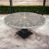 Bone Inlay Floral Design Round Dining Table